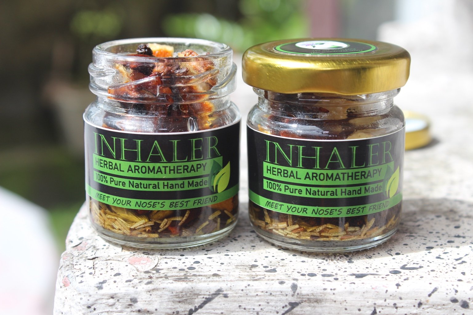 LAKyurveda herbal inhaler jars